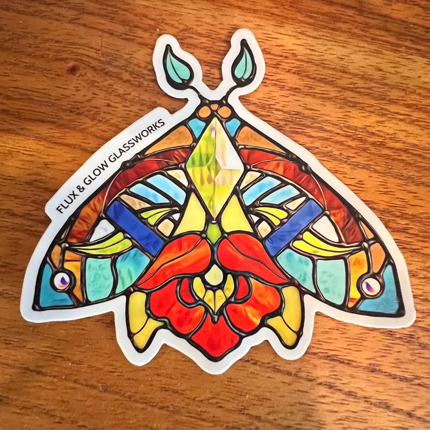 Poppy Moth Sticker