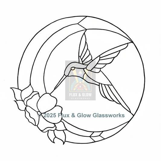 Celestial Hummingbird Pattern - Digital